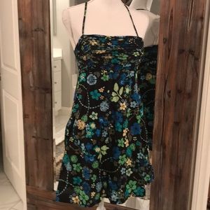 Split Sumer Dress with Criss Cross Straps